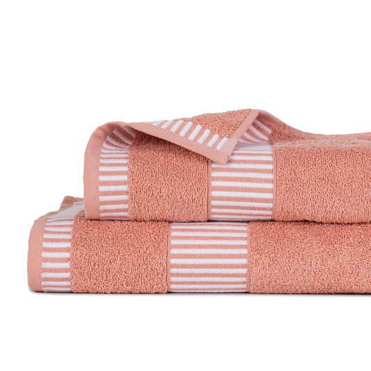 Set 2 Toallas Egyptia 460 grs 70x140/45x90cms Coral