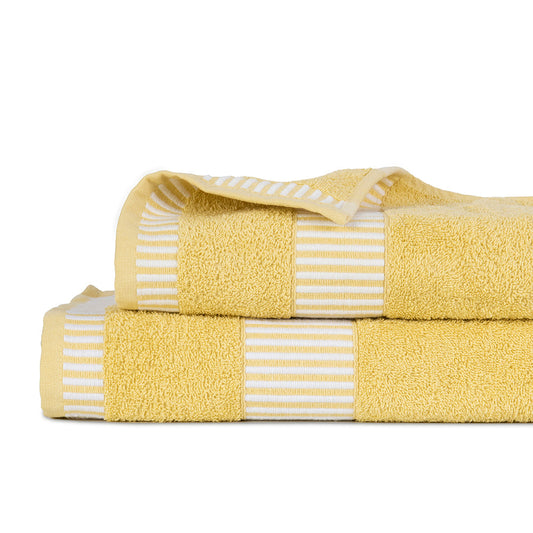 Set 2 Toallas Egyptia 460 grs 70x140/45x90cms Amarillo