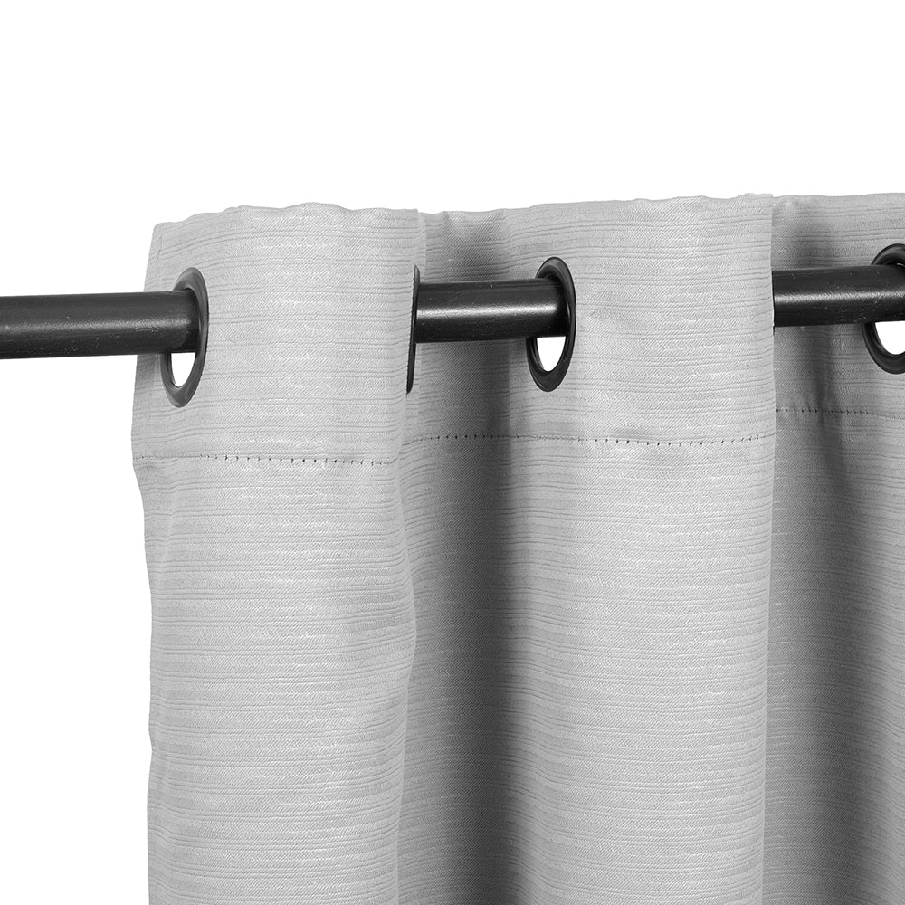 Set Cortinas Embossed Argolla Gris Frutillar