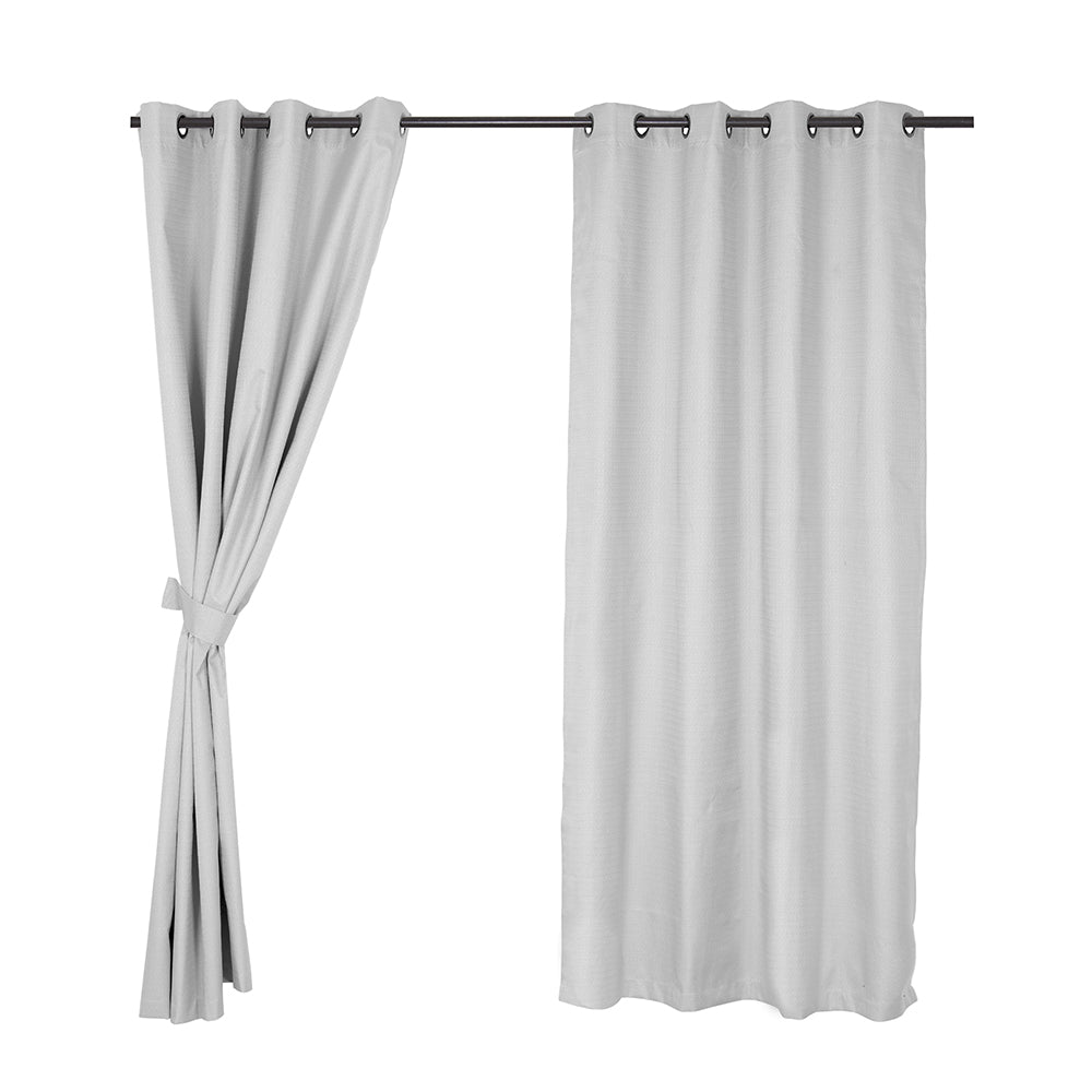 Set Cortinas Blackout Argolla Regata Gris