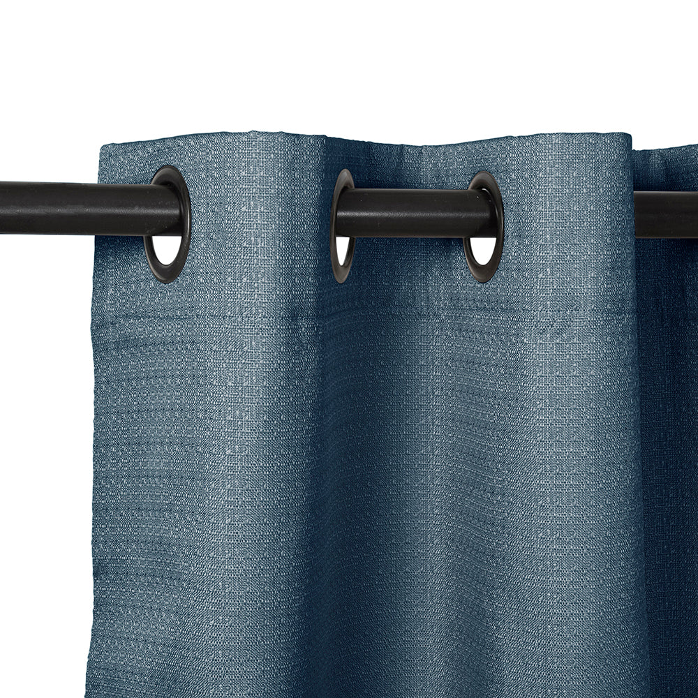Set Cortinas Blackout Argolla Regata Azul