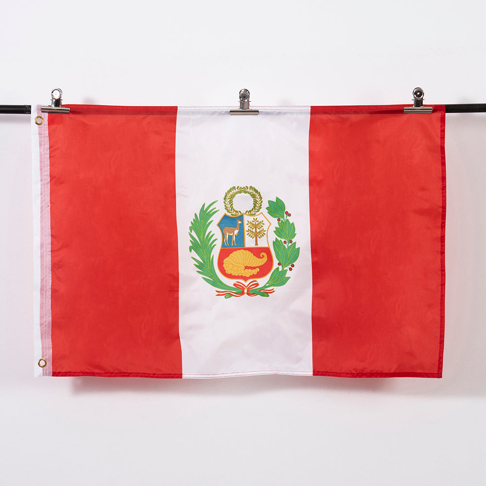 Bandera de Perú Estampada 60x90 cms