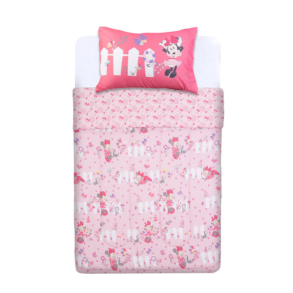 Plumón 1.5 Plazas Microfibra Minnie Jardin