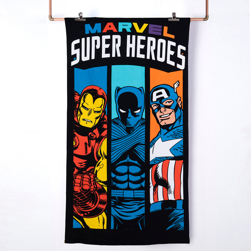 Toalla Playa con Bolso Avengers Heroes