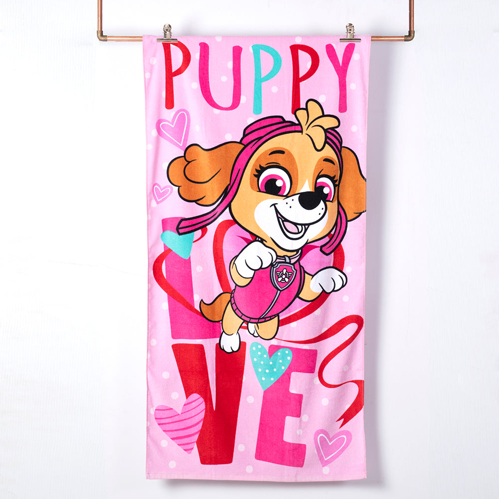 Toalla Playa Algodon 70x140 cms Paw Patrol Amor