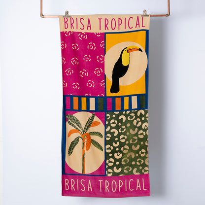 Toalla Playa Algodon 70x150 cms Brisa Tropical