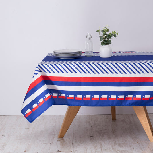 Mantel Fechas Patrias 150x210 cms Rectangular Banderas