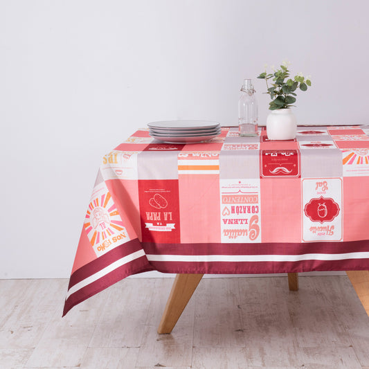 Mantel Fechas Patrias 150x210 cms Rectangular Patchwork