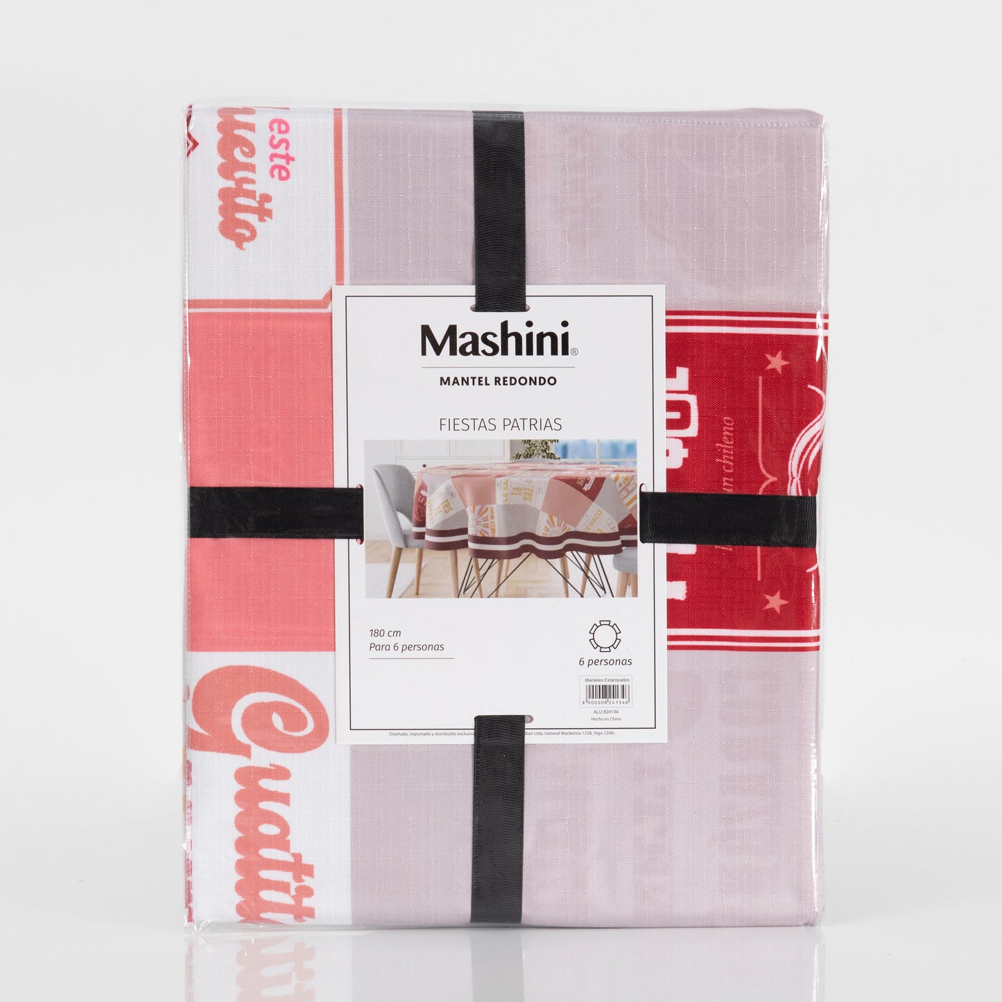 Mantel Fechas Patrias 180 cms Redondo Patchwork