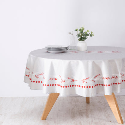 Mantel Navidad 180 cms Redondo Merry
