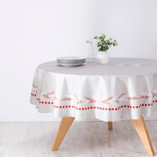 Mantel Navidad 180 cms Redondo Merry