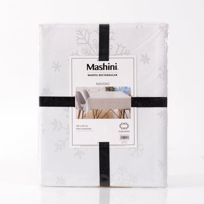 Mantel Navidad 150x210 cms Rectangular Copos