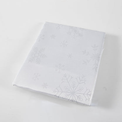 Mantel Navidad 180 cms Redondo Copos