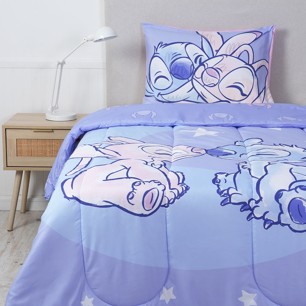 Plumon 1.5 Plazas Microfibra Stitch Luna