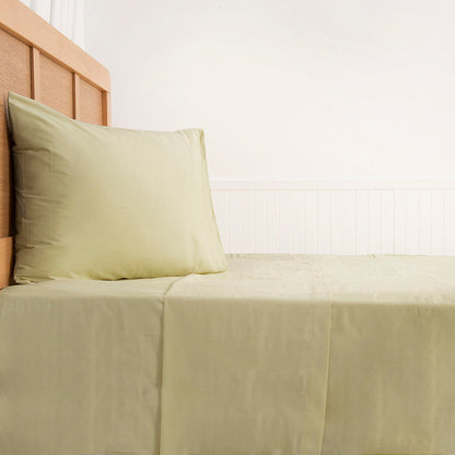 Sábana 1 Plaza 144 Hilos Colores Lisos Lima