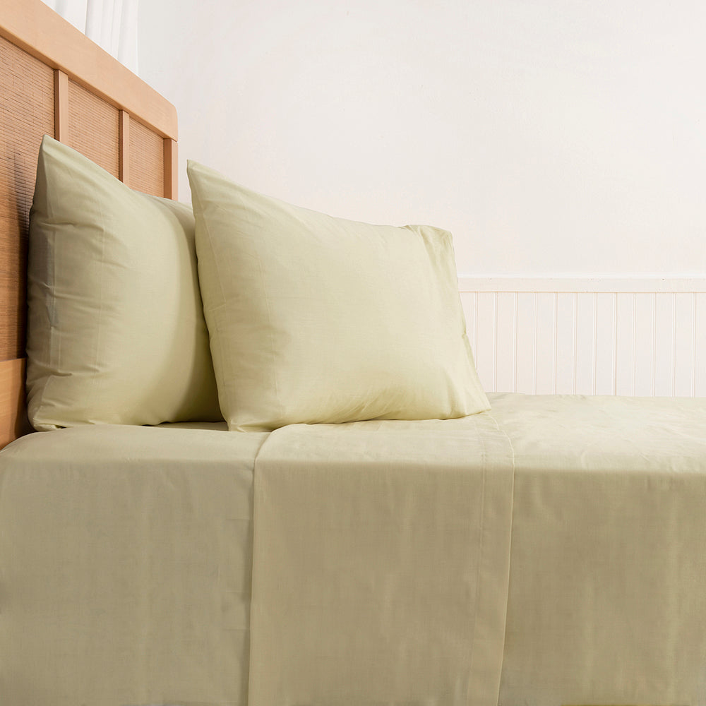 Sábana 2 Plazas 144 Hilos Colores Lisos Lima