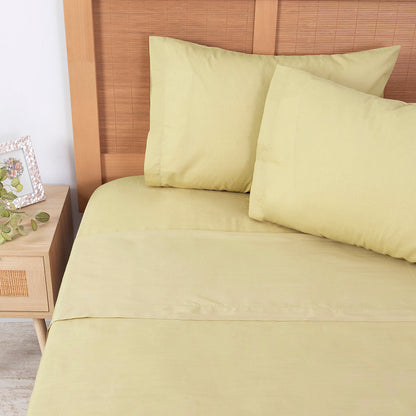 Sábana Super King 144 Hilos Colores Lisos Lima