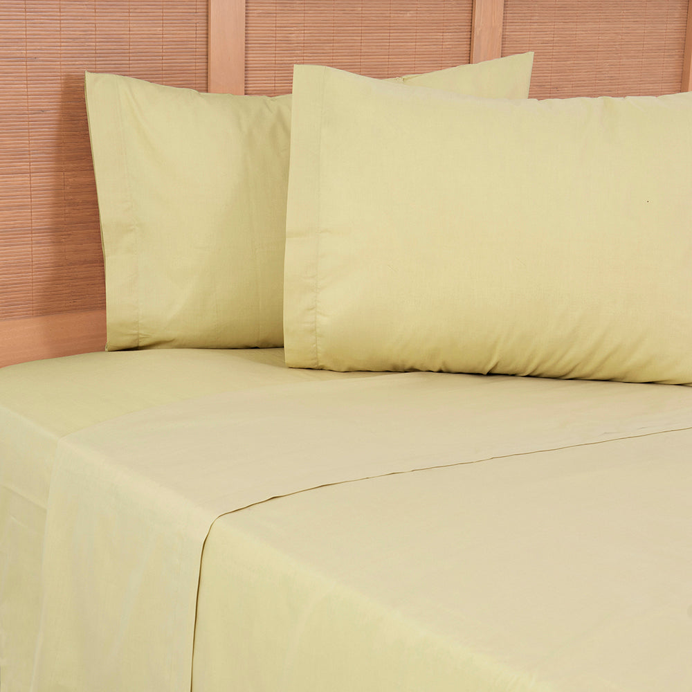 Sábana Super King 144 Hilos Colores Lisos Lima
