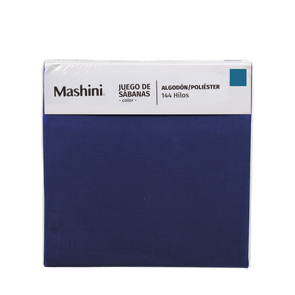 Sábana King 144 Hilos Colores Lisos Índigo