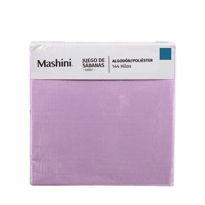 Sábana King 144 Hilos Colores Lisos Malva