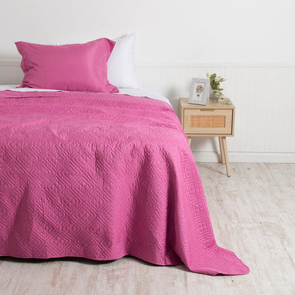 Quilt 1.5 Plazas Cordoba Fucsia