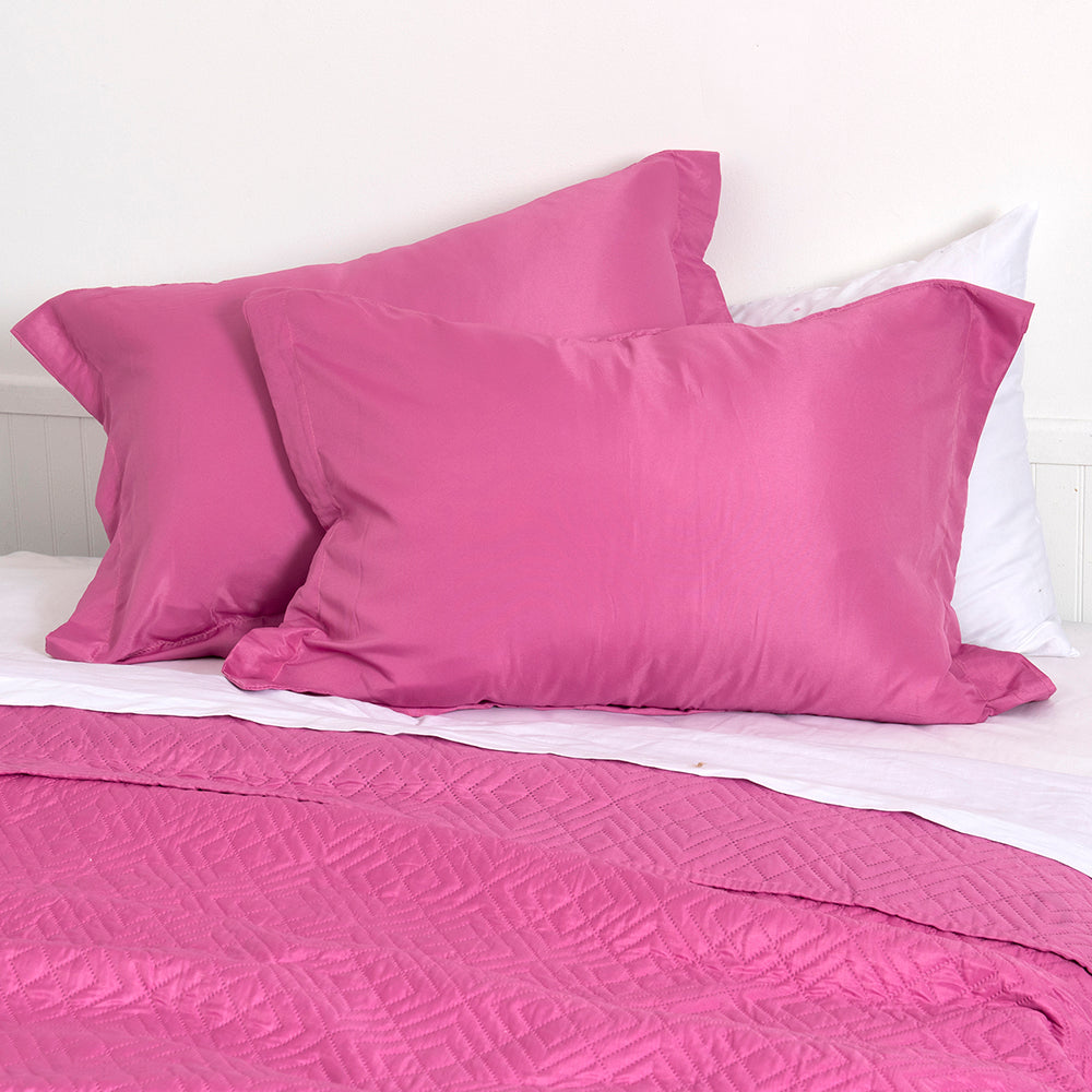 Quilt 1.5 Plazas Cordoba Fucsia