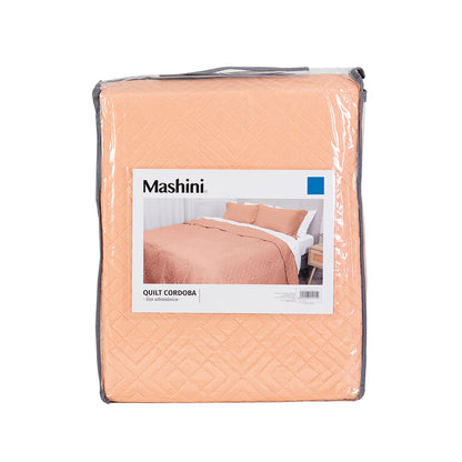 Quilt 1.5 Plazas Cordoba Peach