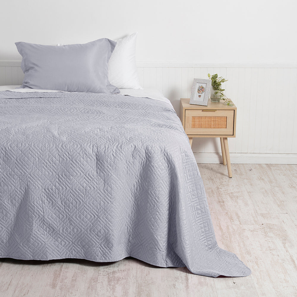 Quilt 1.5 Plazas Cordoba Gris