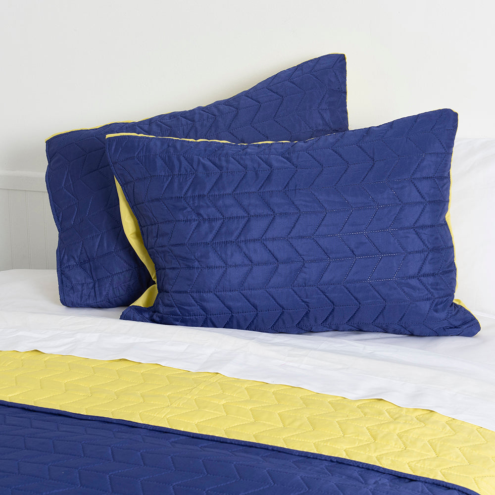 Quilt King Microfibra Violeta-Pistacho