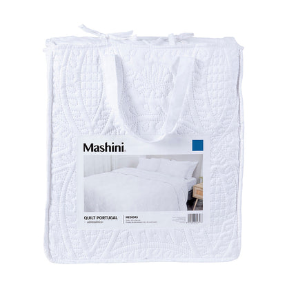 Quilt 1.5 Plazas Portugal Blanco
