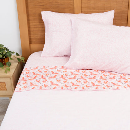 Sábana Super King 180 Hilos Estampado Fauna