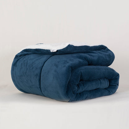 Plumón King Coral Sherpa Azul
