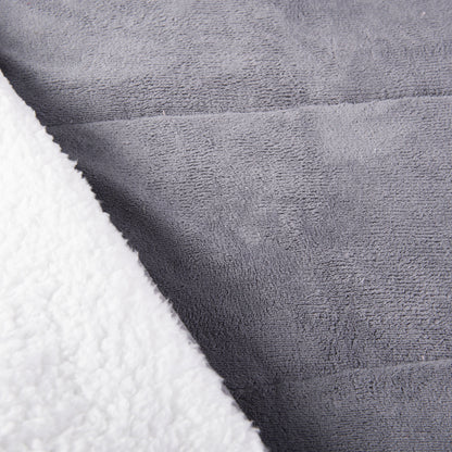 Plumón 2 Plazas Coral Sherpa Gris