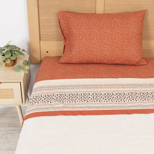 Sábana 1 Plaza 144 Hilos Estampado Animal