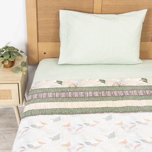 Sábana 1 Plaza 144 Hilos Estampado Garden