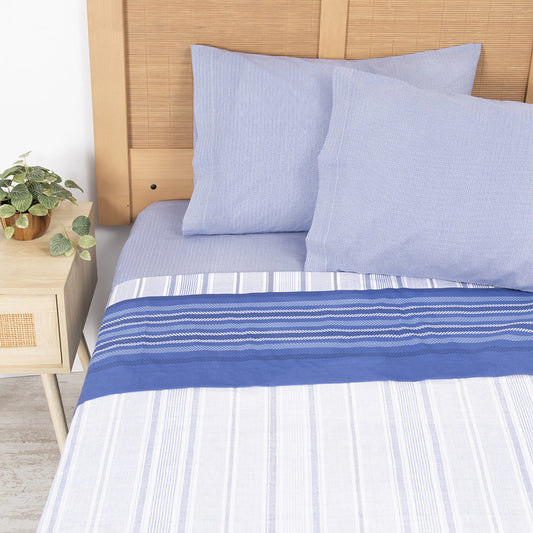 Sábana King 144 Hilos Estampado Lines