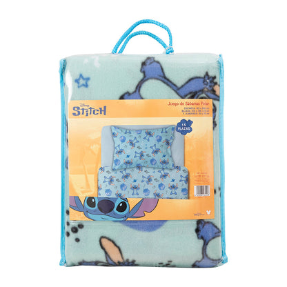 Sábana 1.5 Plazas Polar Estampado Disney Stitch Sorpresa