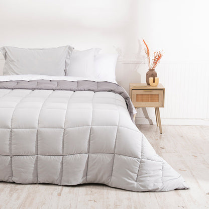 Plumón Super King Microfibra Porteño Gris - Marengo