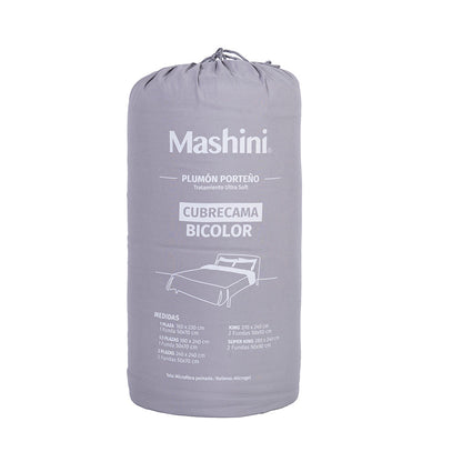 Plumón Super King Microfibra Porteño Gris - Marengo