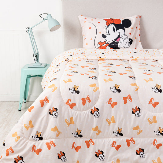 Plumón 1.5 Plazas Microfibra Minnie Beige