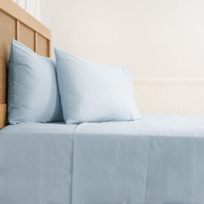 Sábana 2 Plazas 200 Hilos Celeste