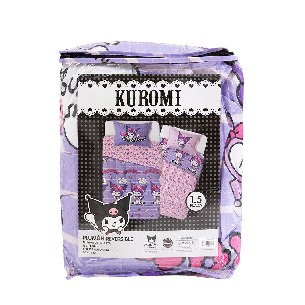 Plumón 1.5 Plazas Kuromi Coqueta