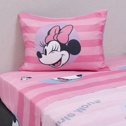 Sábana 1.5 Plazas Microfibra Disney Minnie Dots