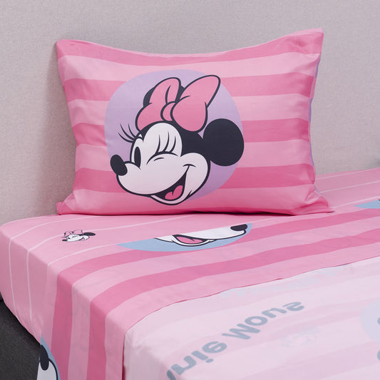 Sábana 1.5 Plazas Microfibra Disney Minnie Dots