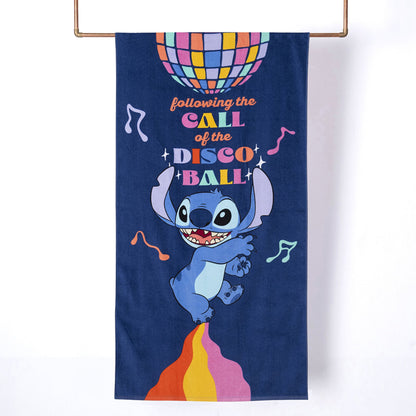 Toalla Playa 70x140 cm Stitch Disco