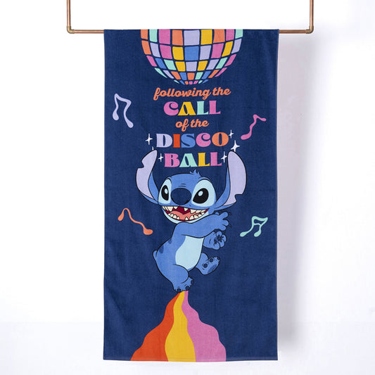 Toalla Playa 70x140 cm Stitch Disco