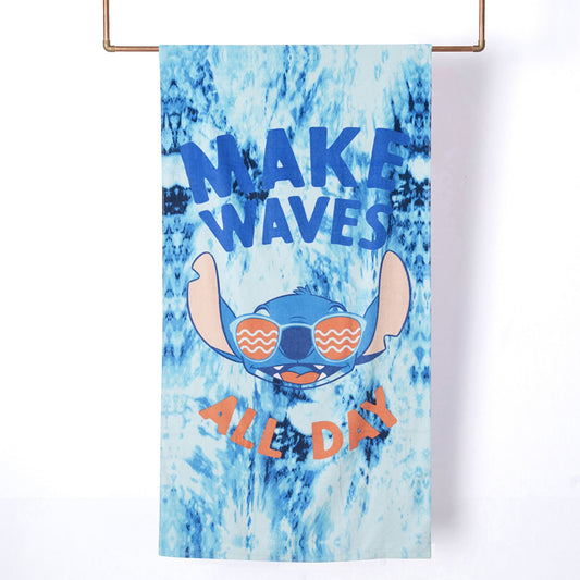 Toalla Playa 70x140 cm Stitch Waves