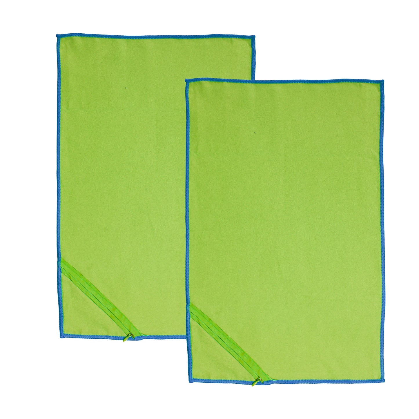 Set 2 Toallas Deportivas Microfibra 30x50 cm Verde