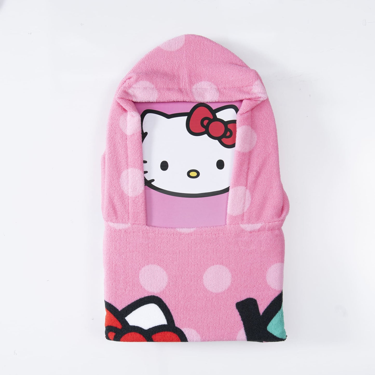 Toalla Playa Capucha MF 60x120 cm Hello Kitty Manzana