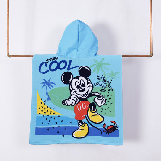 Toalla Playa Capucha MF 60x120 cm Mickey Making